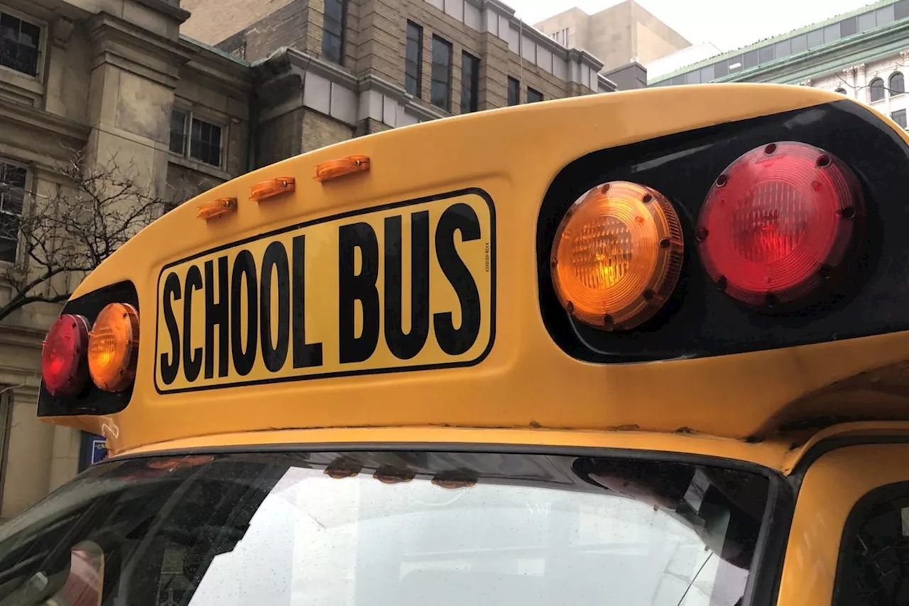 Pedestrian dies after bus carrying elementary school pupils crashes in B.C. Interior