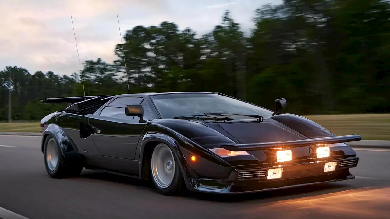 The Lamborghini Countach from ‘The Cannonball Run’ looks absolutely wild