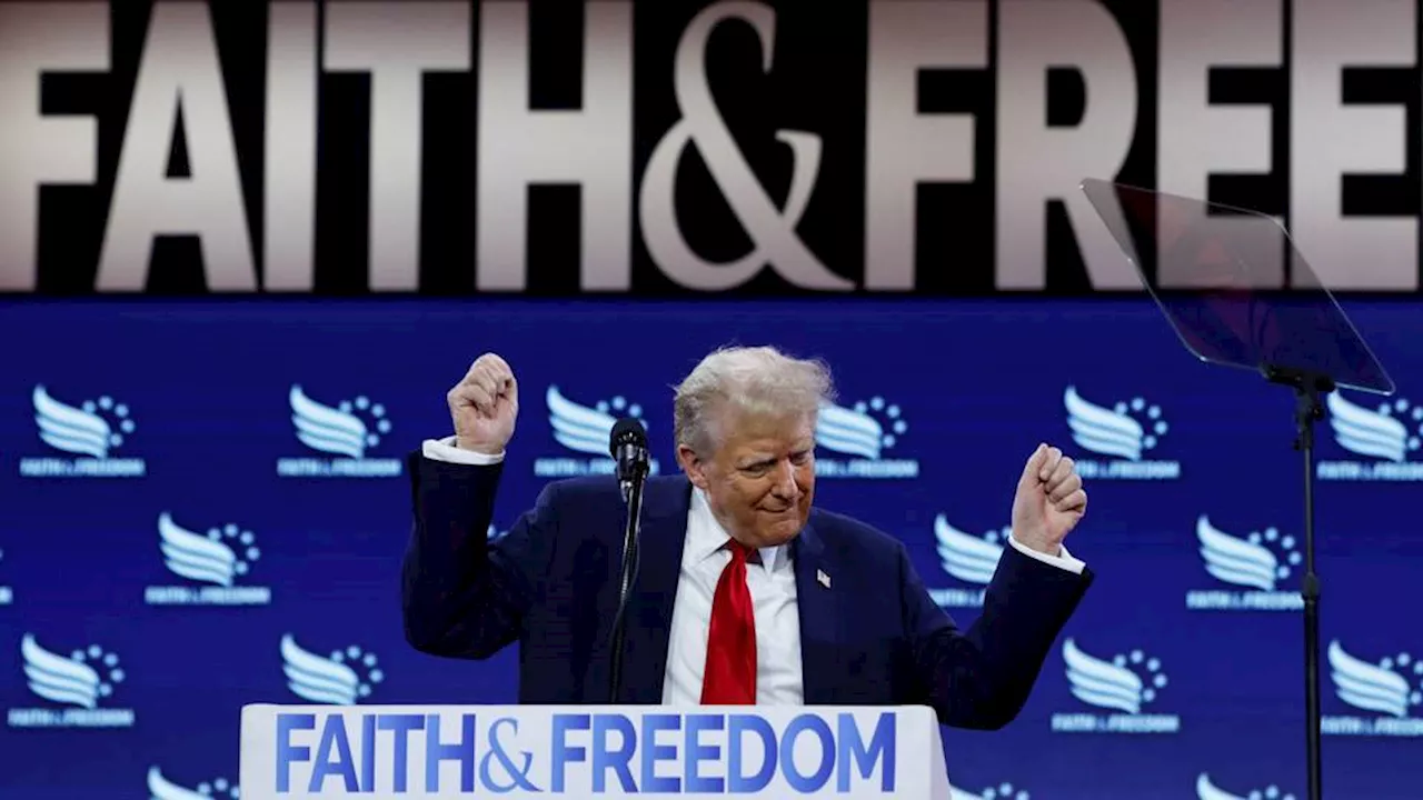 Trump endorses Ten Commandments in schools, demands Evangelicals' vote