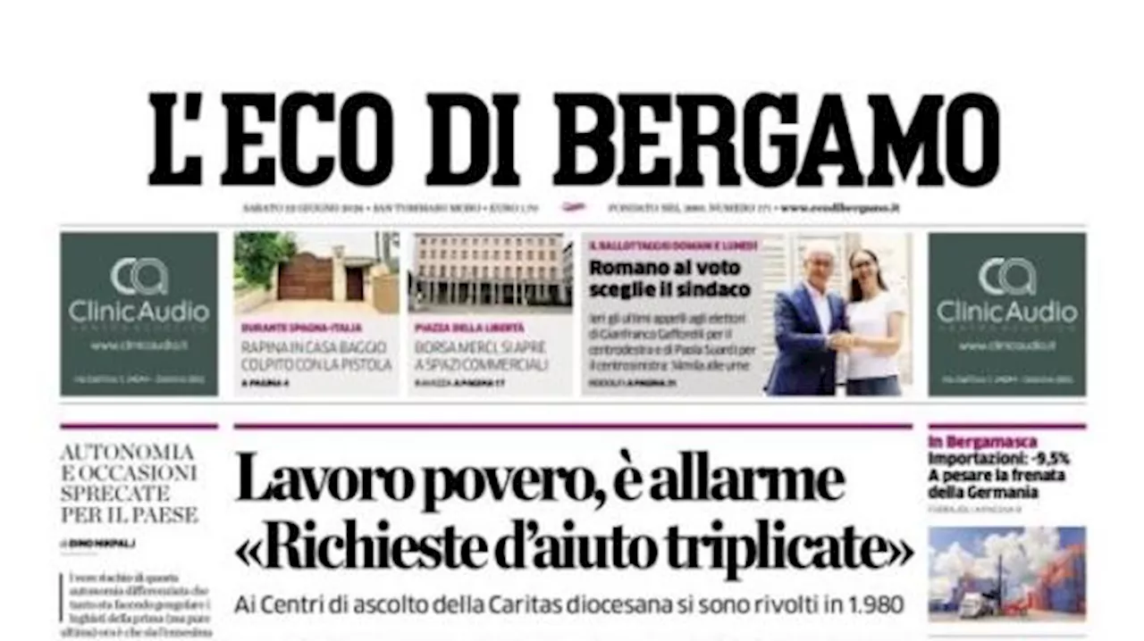 L'Eco di Bergamo in prima pagina: 'L'Atalanta Under 16 va a caccia di scudetto'