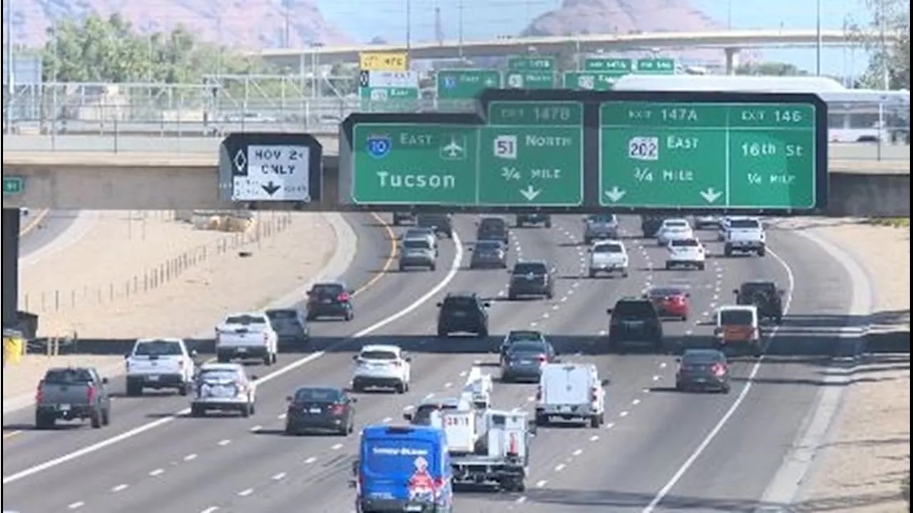 Section of I-10 in Phoenix will be closed this weekend