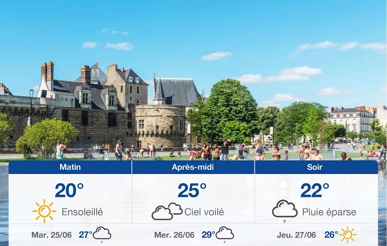 Météo Nantes: prévisions du lundi 24 juin 2024