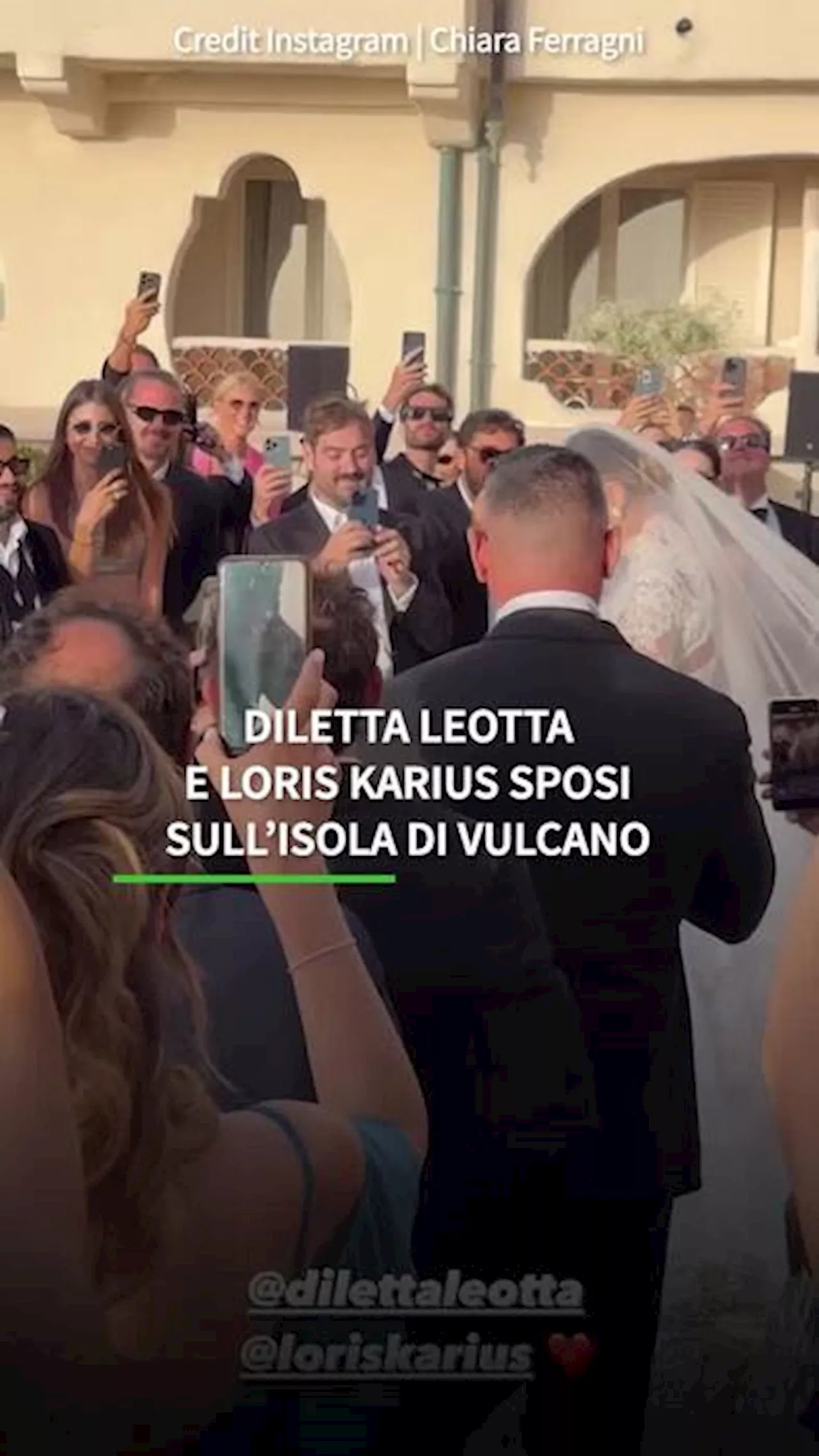 Diletta Leotta e Loris Karius sposi sull'isola di Vulcano