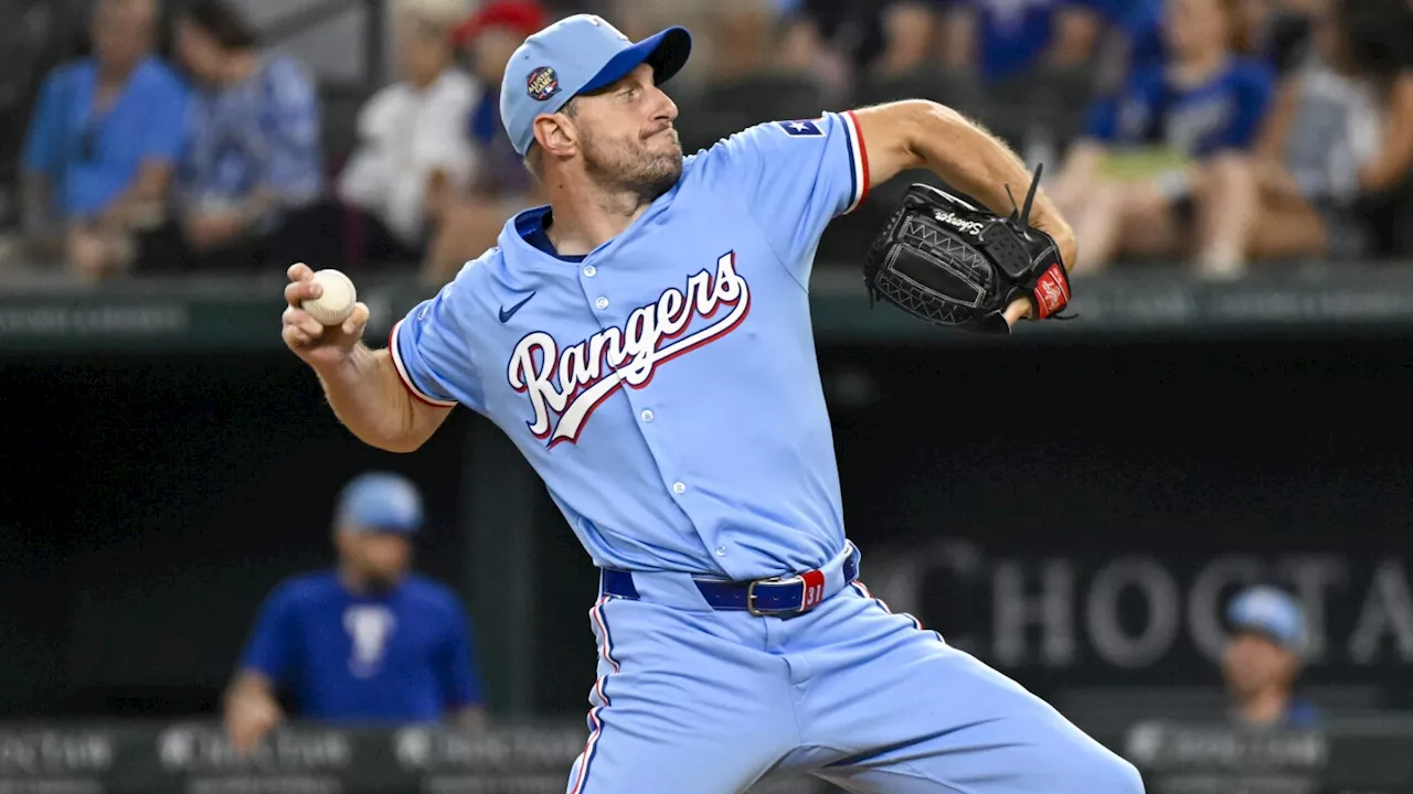 Max Scherzer gets win in season debut as Rangers sweep Royals with a 4-0 win