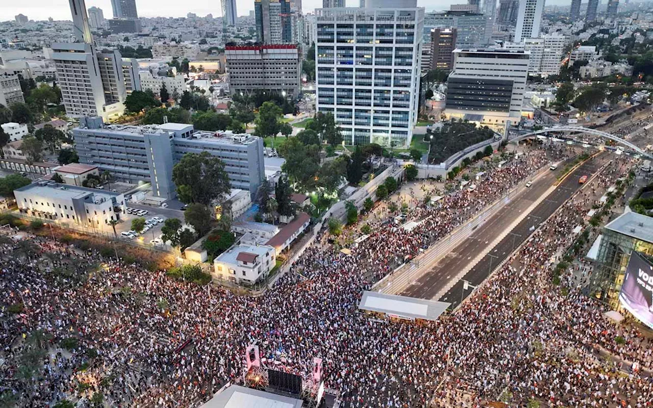 Miles de israelíes piden la renuncia Netanyahu y la liberación de rehenes en poder de Hamás