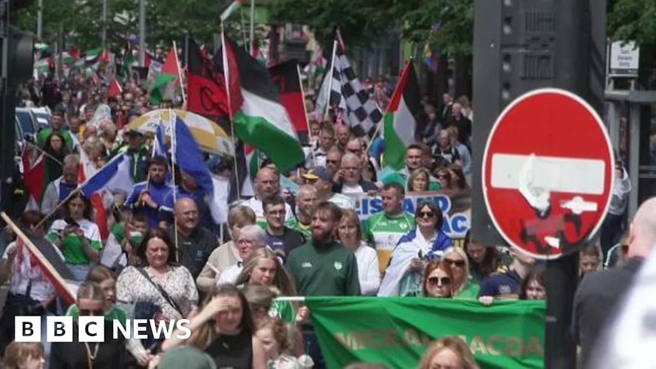 Gaza protest supported by GAA held in Belfast