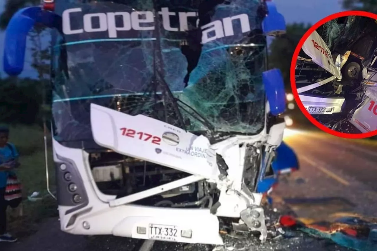 VIDEO: Buses de Copetran y Omega se accidentaron en Santander dejando varios heridos