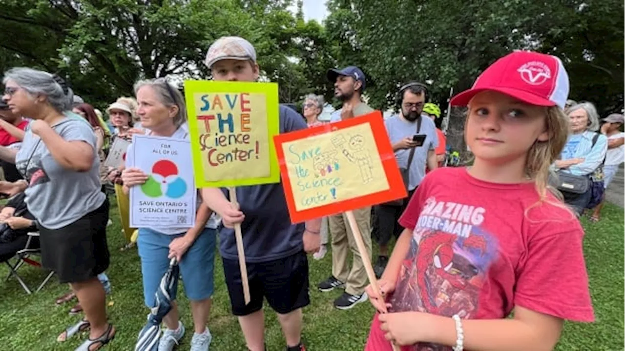 Rally held as community angered by Ontario Science Centre closure