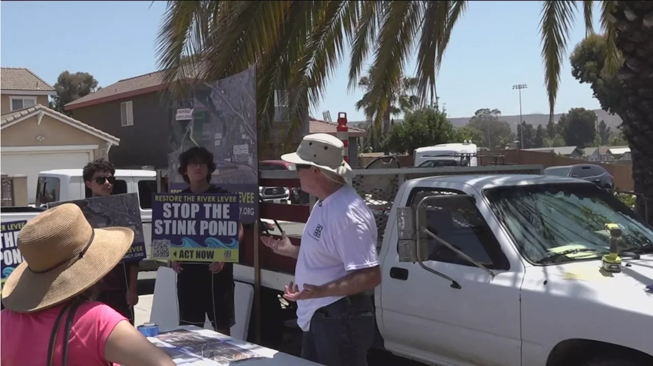 South Bay residents hold rally about pollution from Tijuana River Valley