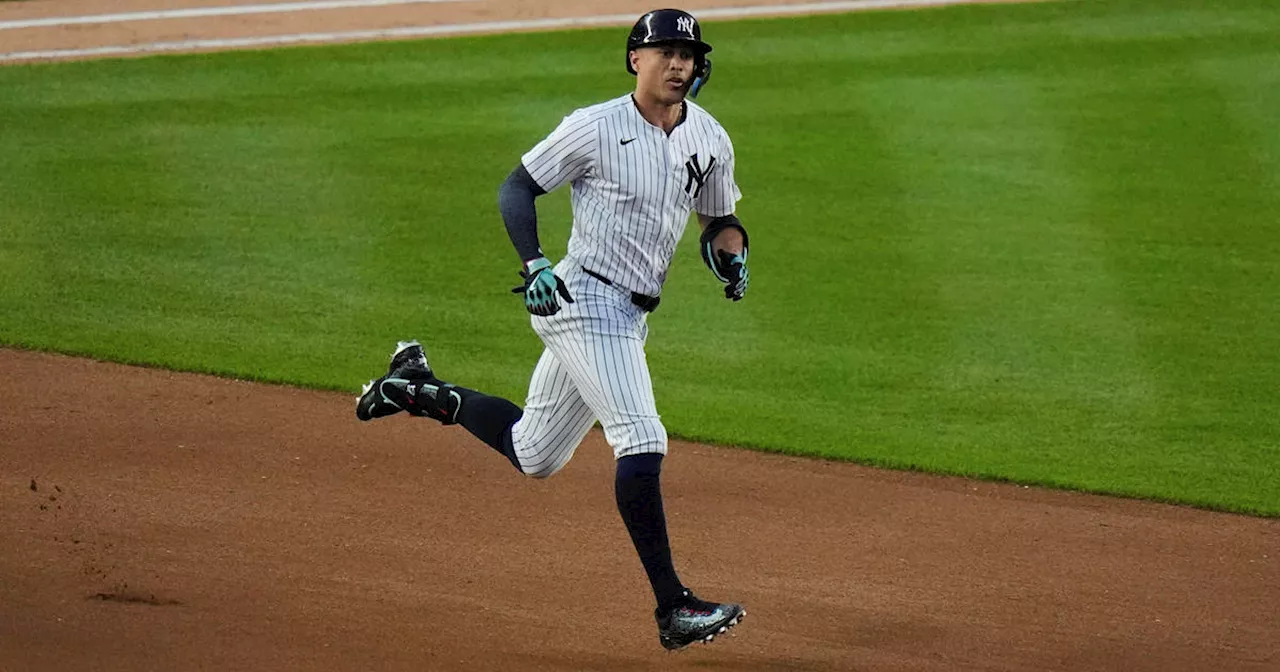 Giancarlo Stanton on injured list with strained hamstring, Yankees say