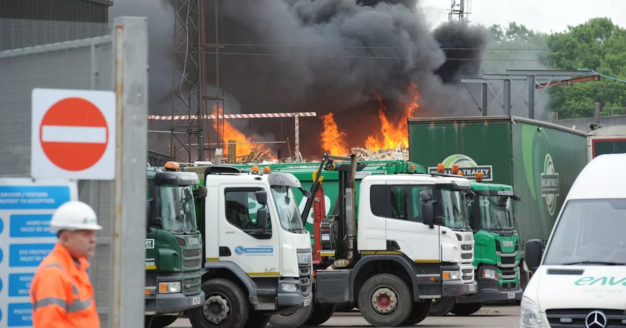 BREAKING NEWS: Plumes of smoke from Linwood fire can be seen in Paisley