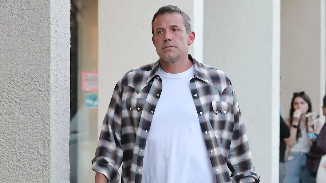 Ben Affleck ditches his wedding ring as he enjoys lunch date with daughter Violet, 18, in LA... as...