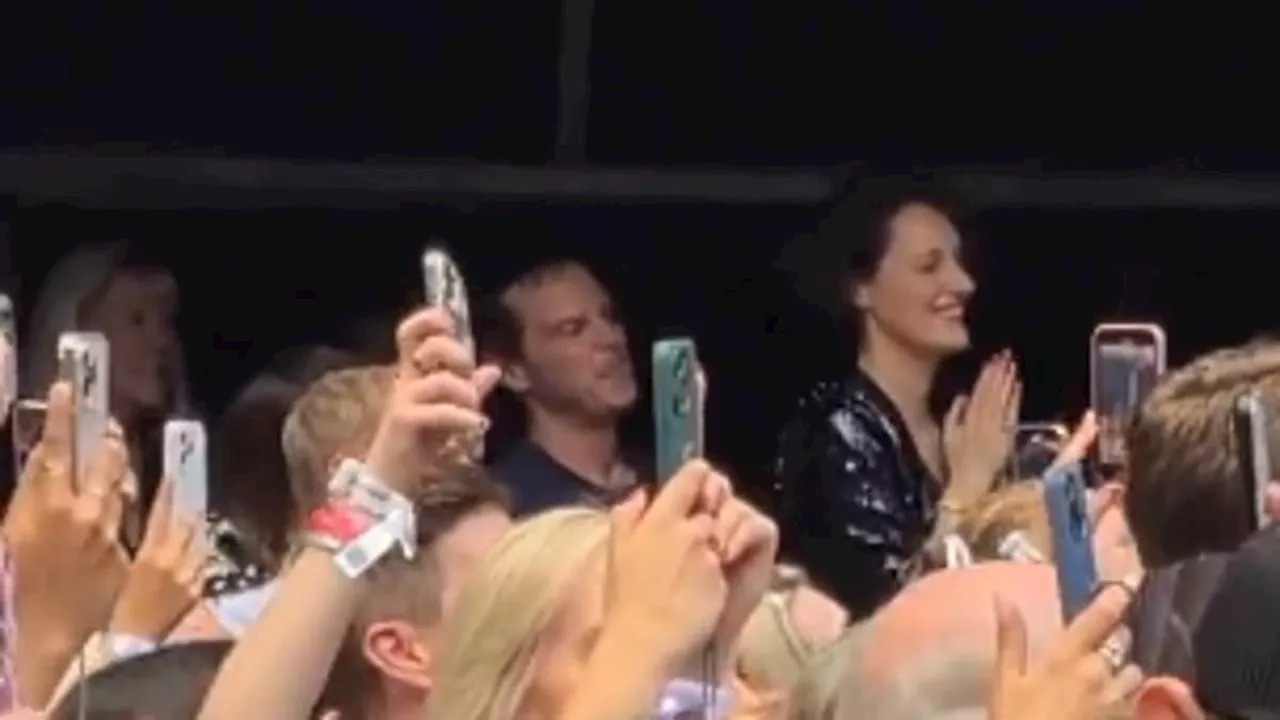 Phoebe Waller-Bridge dances with her Fleabag co-star 'hot priest' Andrew Scott in the VIP tent at...