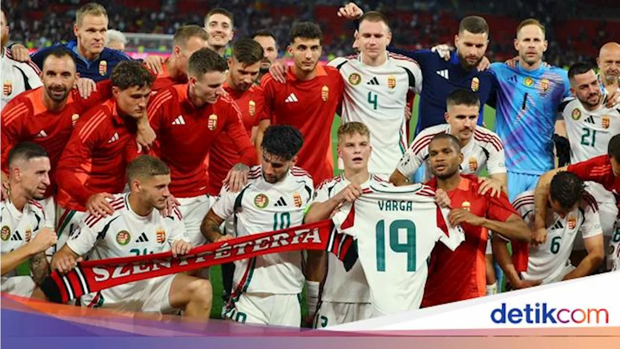 Hungaria Menang Dramatis, Dedikasikan Hasil untuk Barnabas Varga