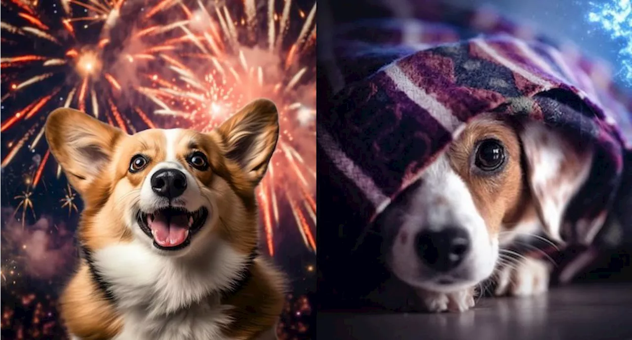 Esto es lo que debes hacer si tu perro tiene miedo a los fuegos artificiales