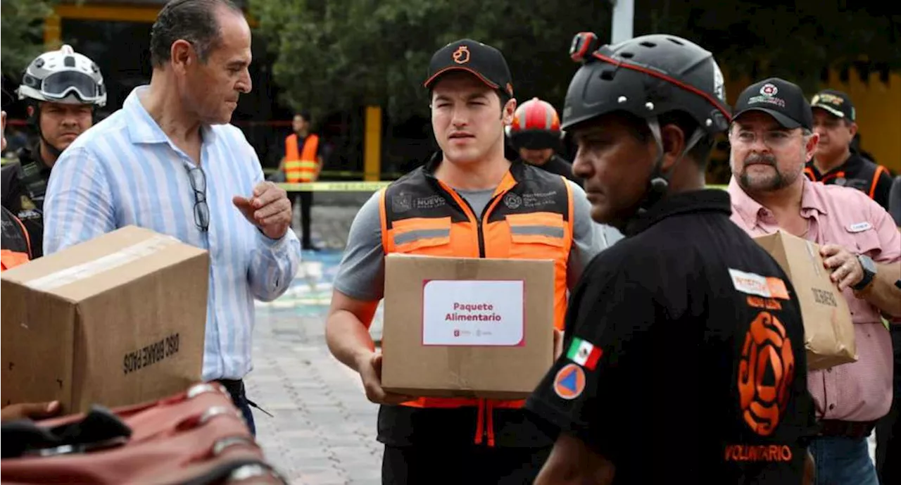 Samuel García supervisa reparto de ayuda humanitaria a comunidades afectadas por 'Alberto'