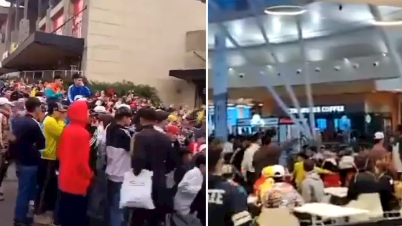 Masiva pelea en centro comercial dejó a cuatro heridos tras enfrentamientos entre más de 200 jóvenes