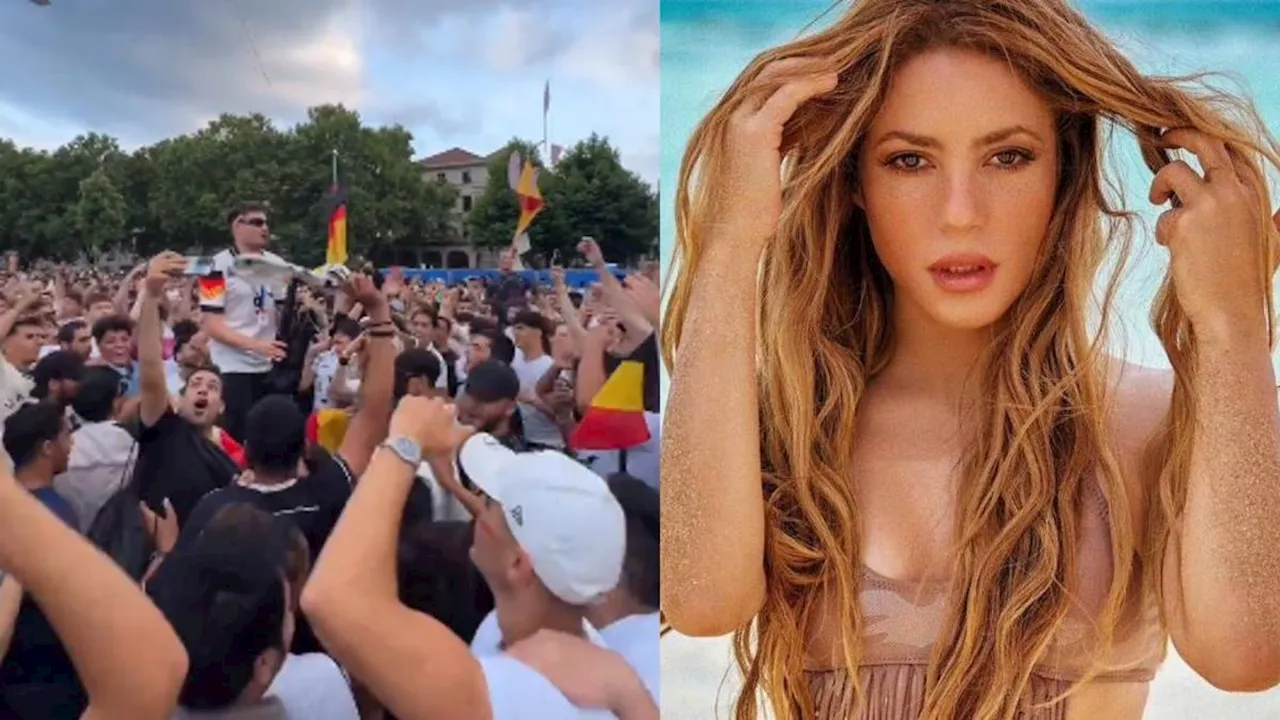 Se prende la fiesta en la Eurocopa 2024 al ritmo del 'Waka waka' de Shakira: video de la locura de los hinchas de Alemania