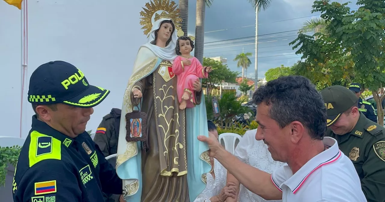 La Virgen del Carmen: un regalo de fe para la Estación de Policía de Arjona, Bolívar