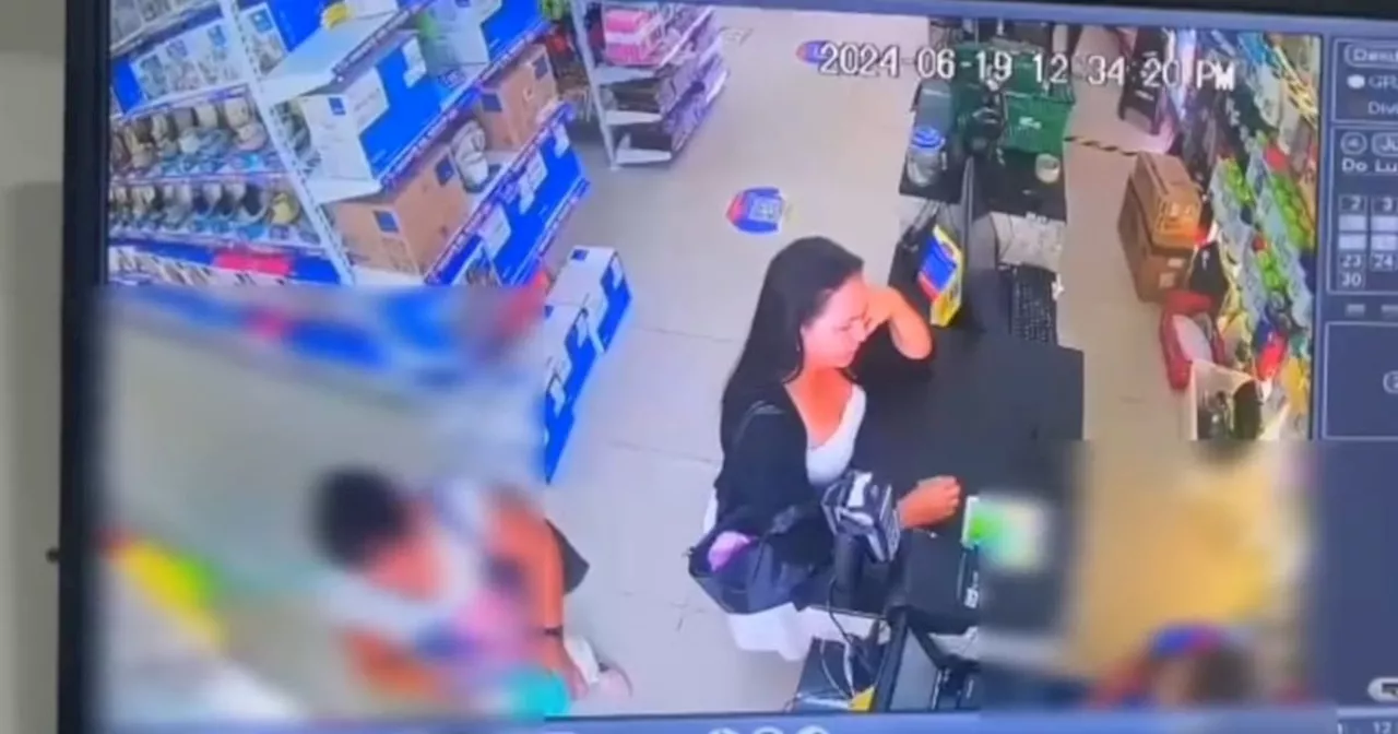 Video: Así cayó mujer que compró 3 televisores con tarjetas que robó a turista