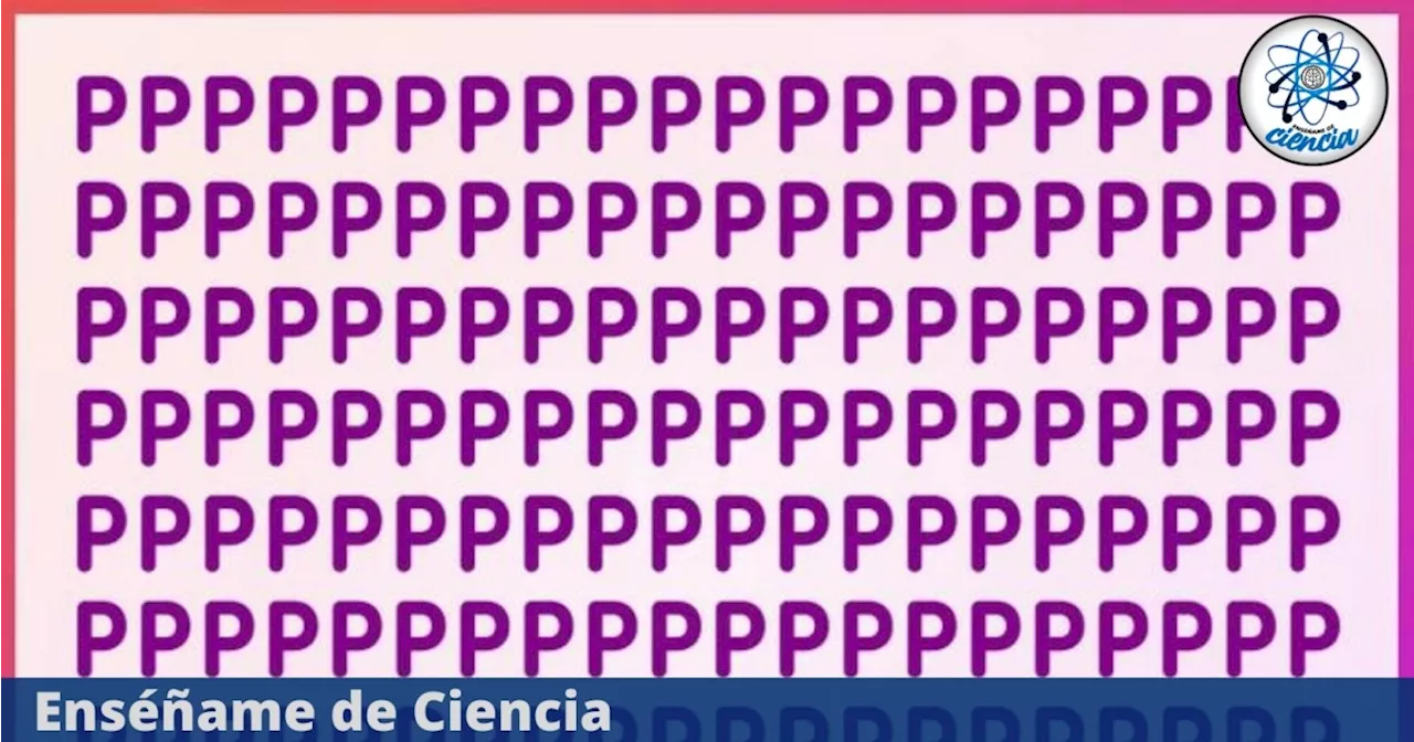 Acertijo visual de INTELIGENCIA: Solo el 10% logró encontrar la letra “R” entre las letras “P” en tiempo récord