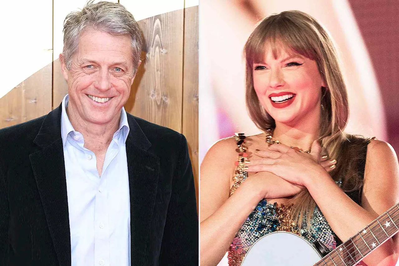 Hugh Grant praises Taylor Swift for 'incredible' Eras Tour performance and 'gigantic boyfriend' Travis Kelce