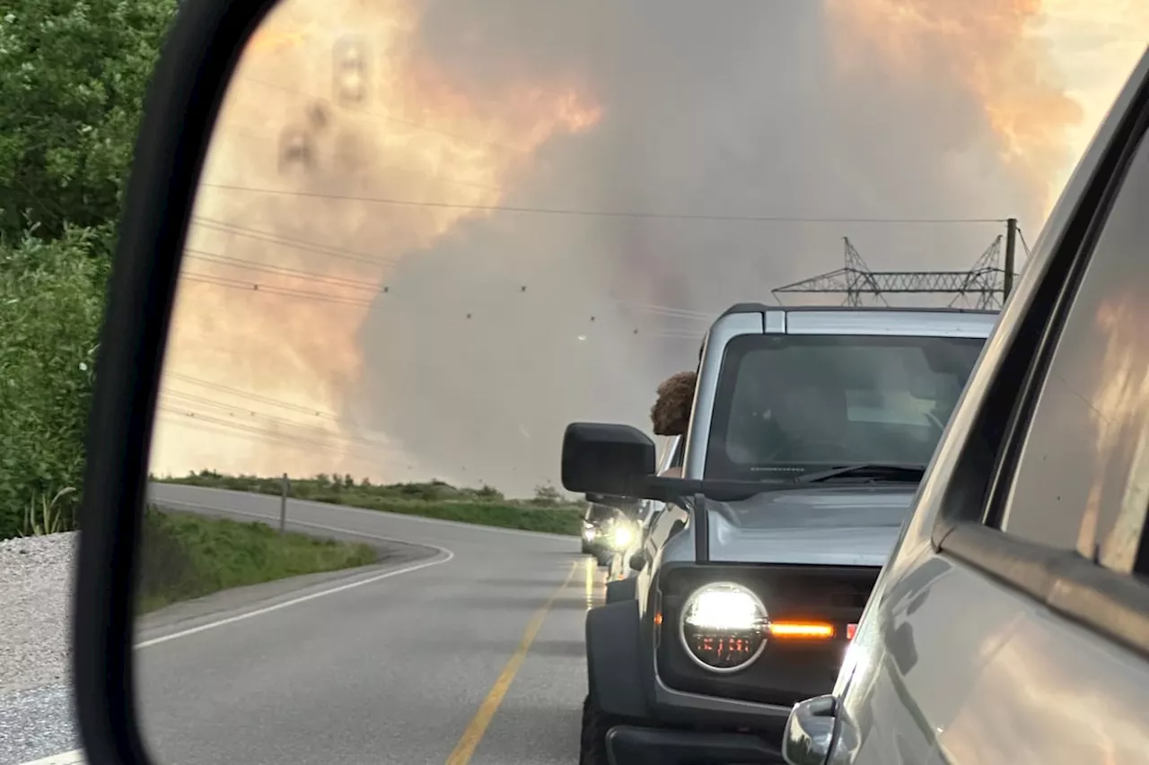 Wildfire that triggered town evacuation in central Labrador grows only slightly