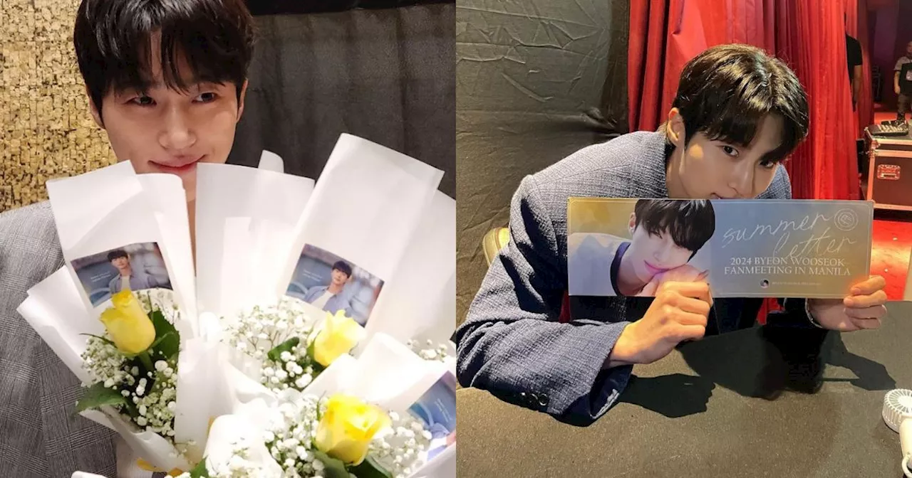 Byeon Woo Seok shares behind-the-scenes snaps from Manila fan meet