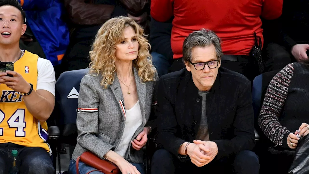 Kevin Bacon cozies up with wife Kyra Sedgwick in rare public outing together