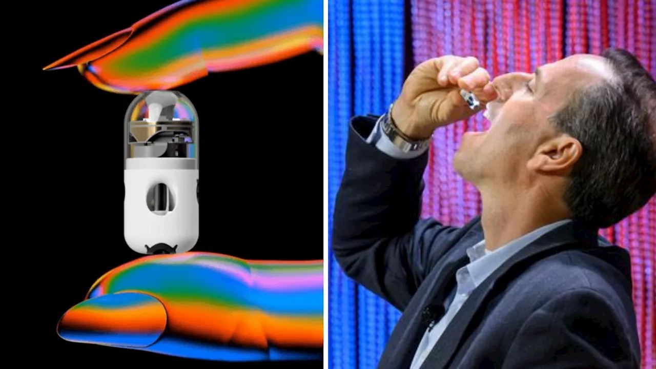 Pillbot: Swallowable tiny robot with thrusters performs endoscopy at home