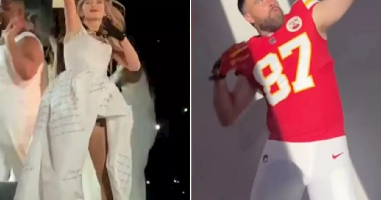 Taylor Swift performs touching gesture to Travis Kelce at Wembley Stadium show