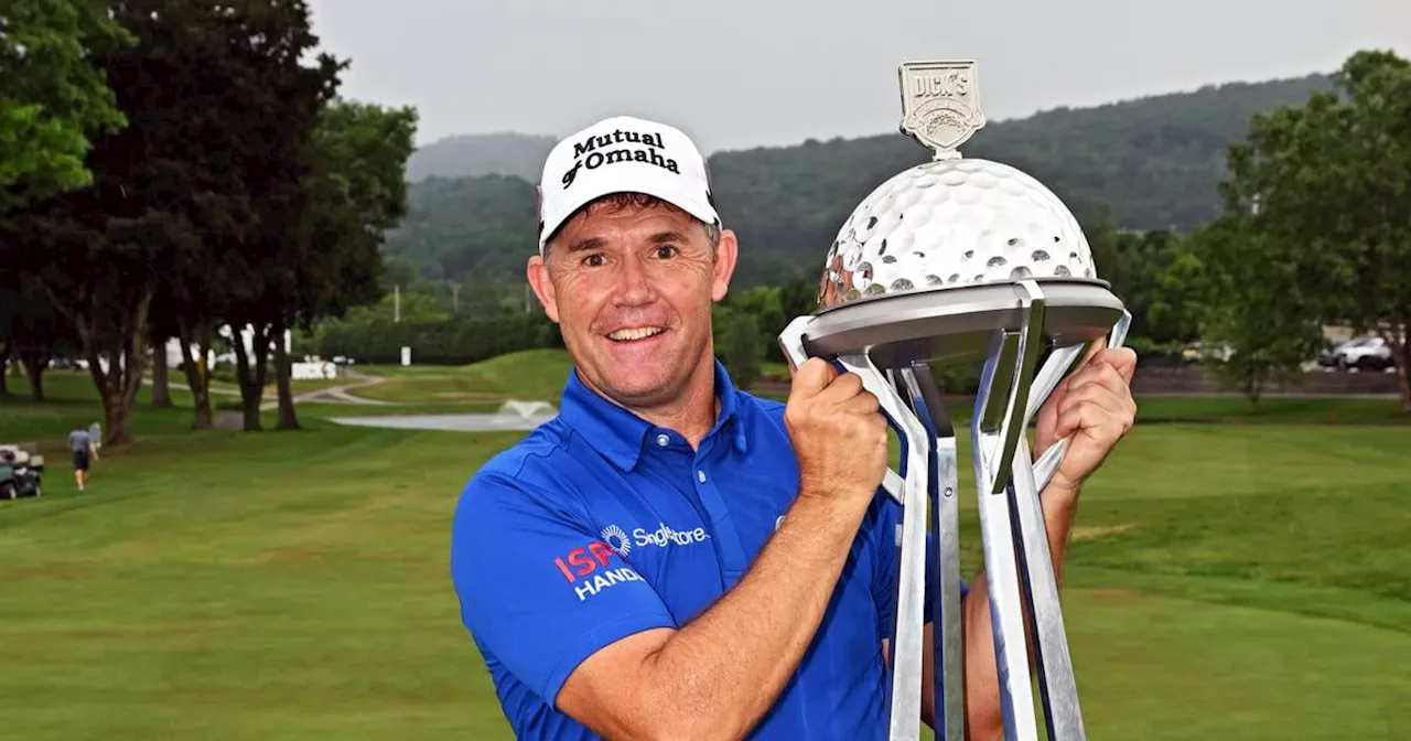 Pádraig Harrington wins Champions Tour event for third year in a row