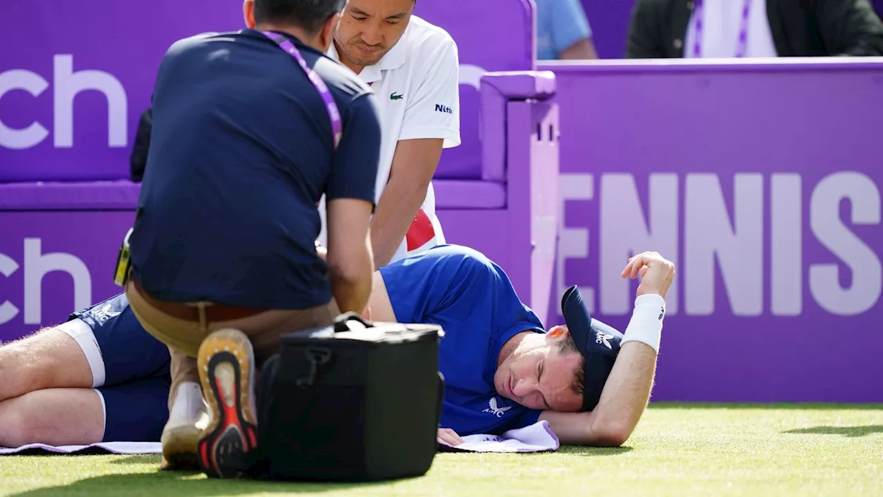 Andy Murray injured at Queen’s to put possible Wimbledon swansong in doubt