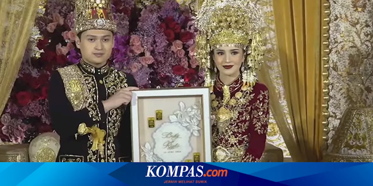 Beby Tsabina dan Anggota DPR RI, Rizki Natakusumah Menikah, Mas Kawin Emas 121 Mayam