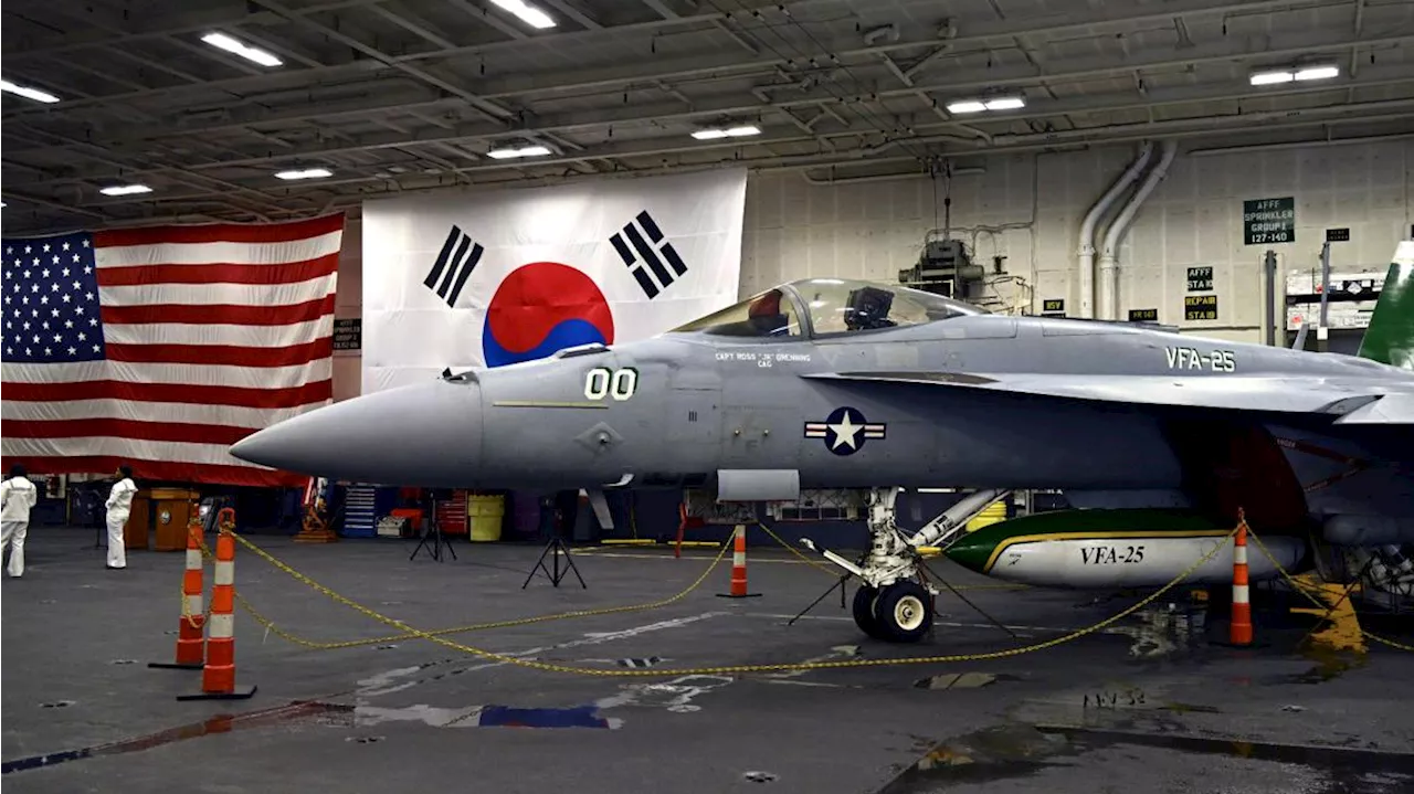 US aircraft carrier arrives in South Korea as a show of force against North Korea