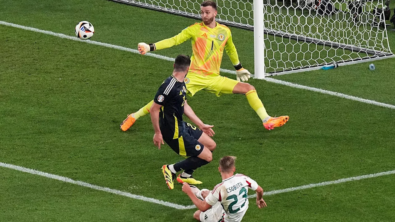 Scotland knocked out of Euro 2024 following Hungary's 100th-minute goal as collision sees star stretchered off