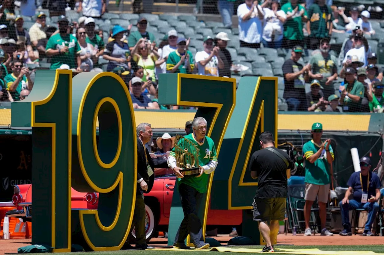 Coliseum exit casts ‘sad’ pall as Athletics honor 1974 World Series three-peat