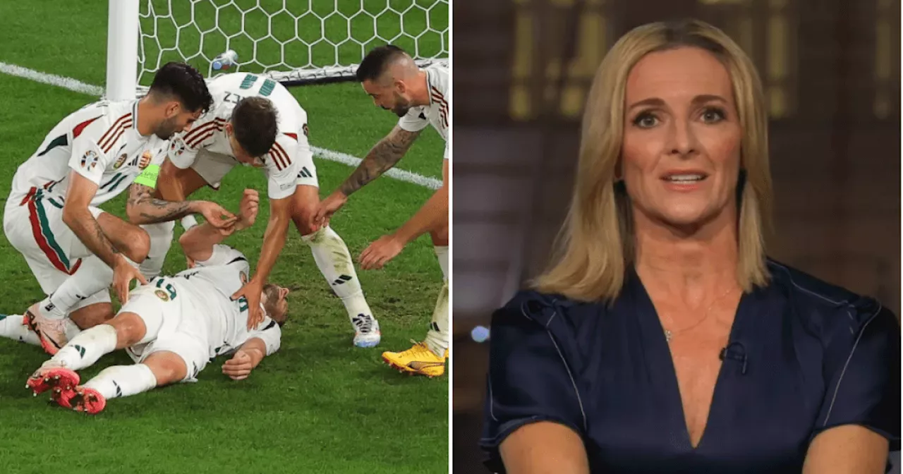 Gabby Logan and BBC 'shocked' over UEFA decision with Barnabas Varga injury at Euro 2024