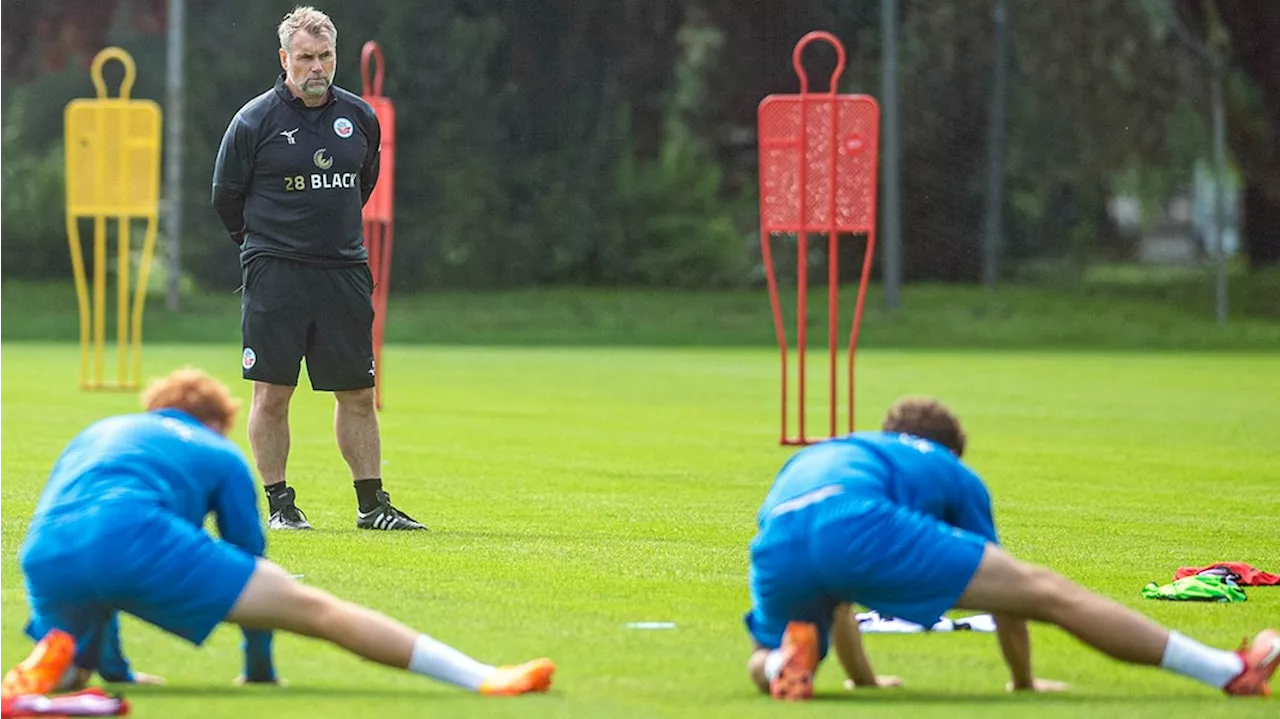 Trainingsauftakt: Hansa Rostock und Trainer Hollerbach starten Neuanfang