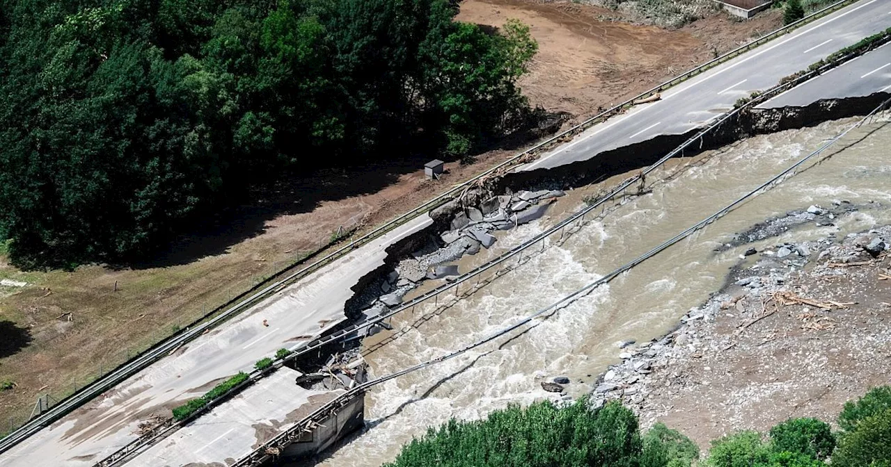 Schwere Hochwasserschäden und Vermisste in der Schweiz