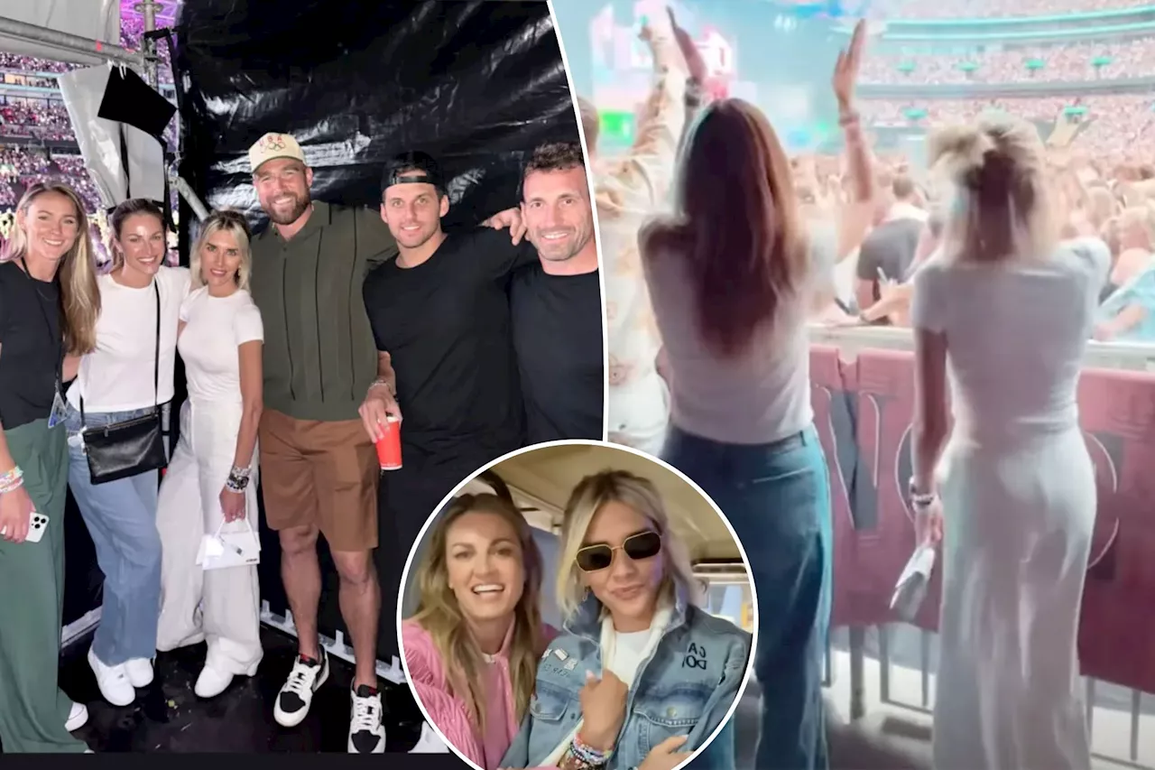 Erin Andrews, Charissa Thompson party with Travis Kelce at Taylor Swift London show