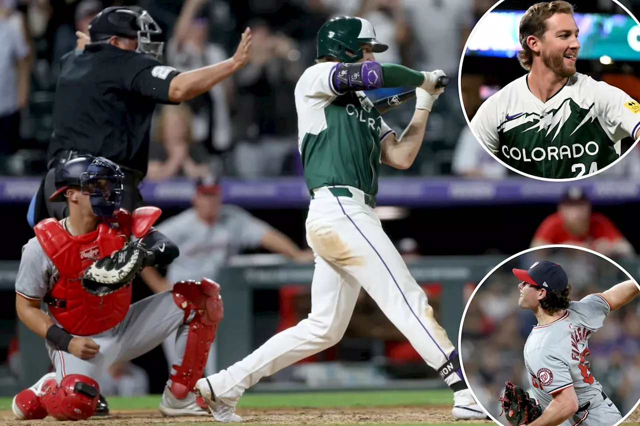 Rockies win with first walk-off pitch clock violation in MLB history