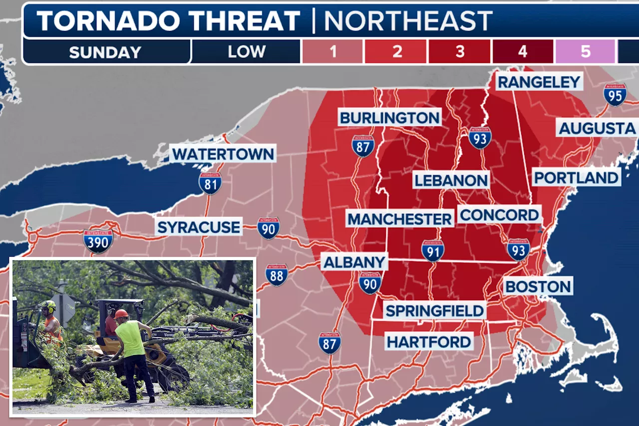 Tornado threat issued for New England and regions of Northeast -- including NYC