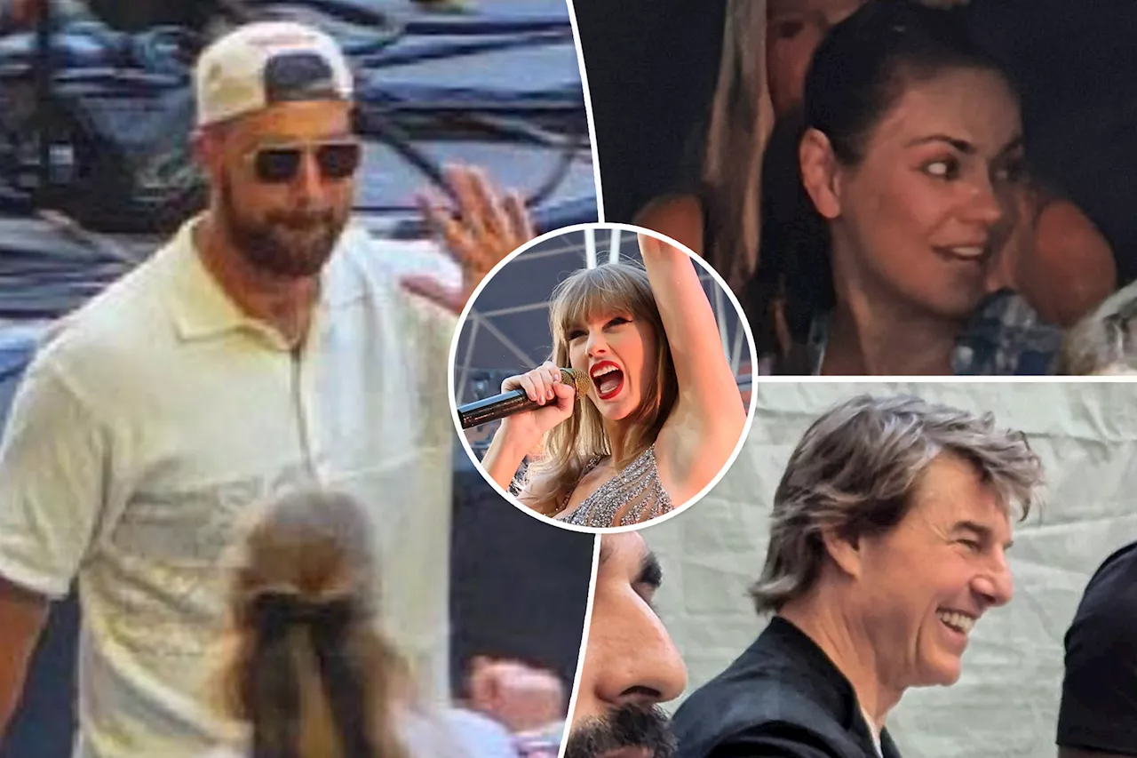 Tom Cruise, Mila Kunis and more stars flock to Wembley Stadium for night two of Taylor Swift's Eras Tour in London