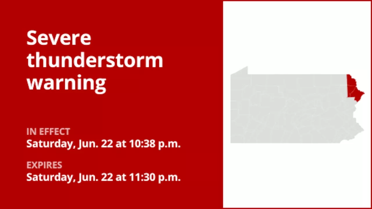 Update: Damaging winds and penny-sized hail expected with thunderstorms in Pike and Wayne counties Saturday