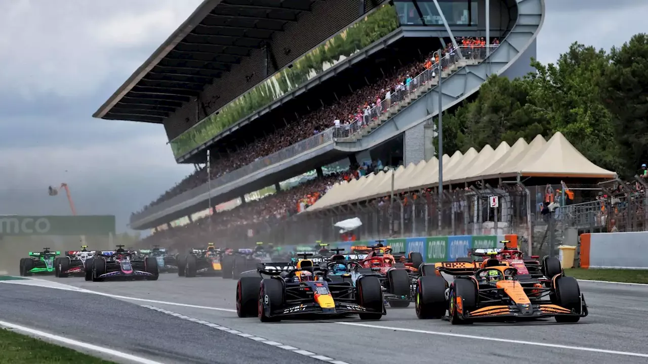 Spanish GP: Max Verstappen withstands Lando Norris charge as Lewis Hamilton ends long podium drought