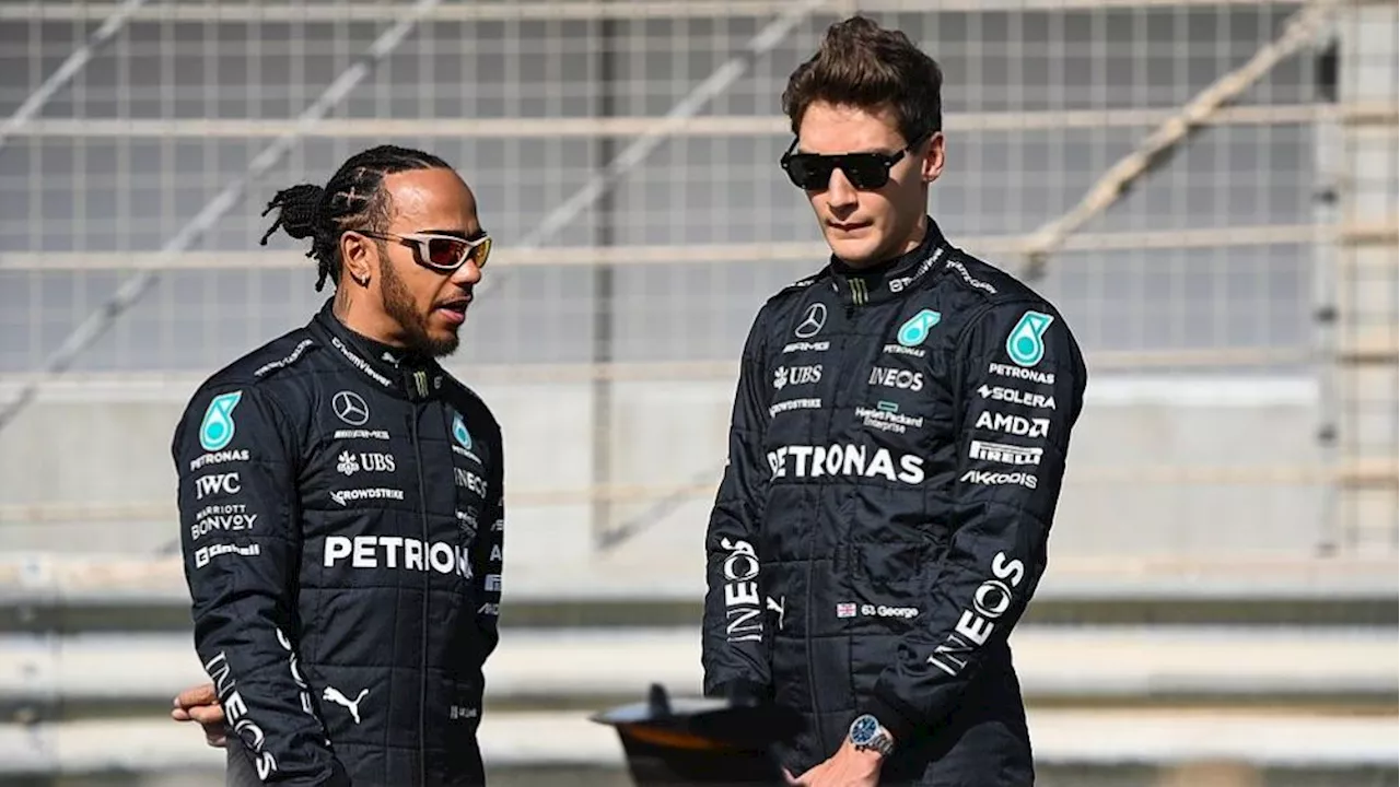 George Russell 'explota' contra Lewis Hamilton durante la sesión de clasificación