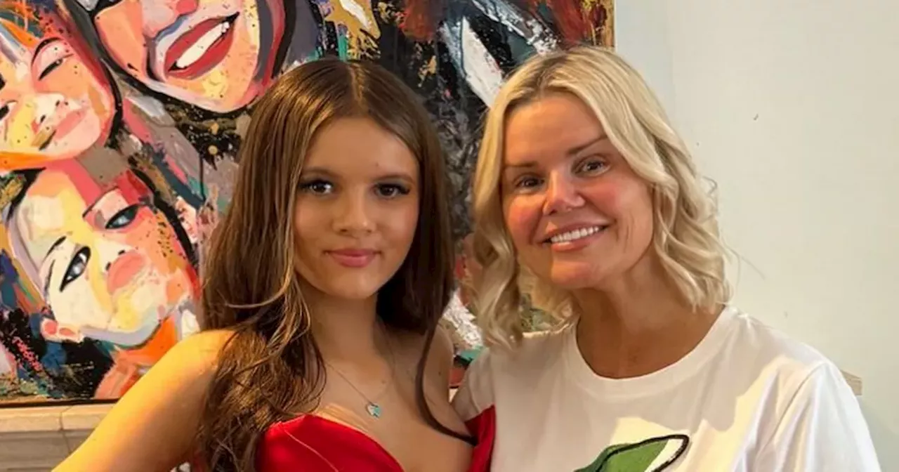 Proud mum Kerry Katona beams as lookalike daughter heads off to prom