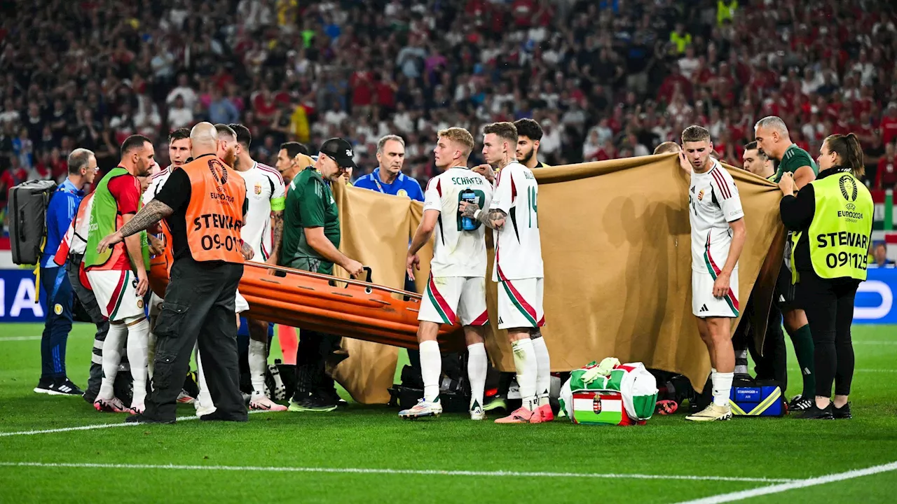 Euro 2024 : le Hongrois Barnabas Varga dans un état stable après sa violente chute sur la nuque