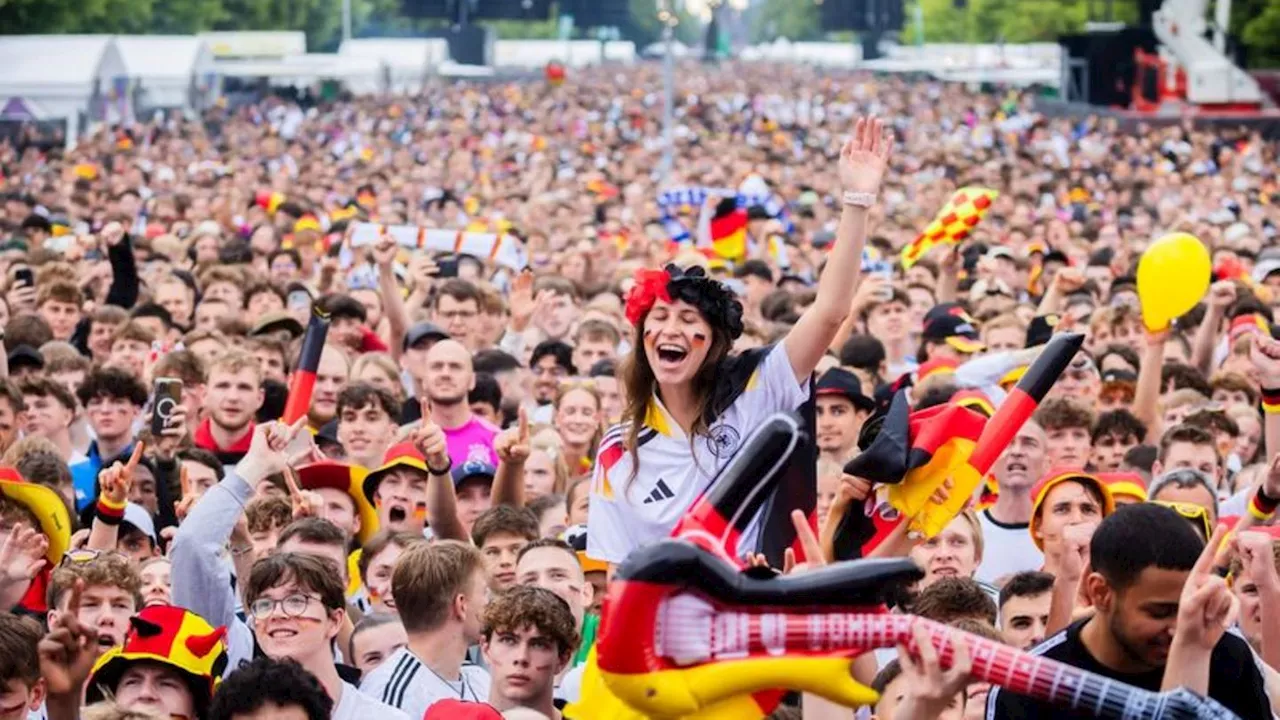 Fußball-EM: Hunderte Fans zieht es zum DFB-Spiel zur Berliner Fanzone